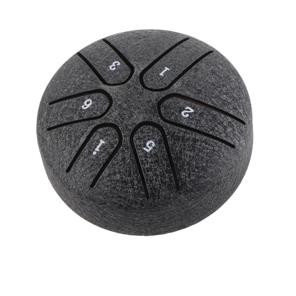 Stahltongtrommel Tragbar Mini 3 Zoll 6 Töne Handpan-Trommeln für Anfänger Erwachsene Kinder