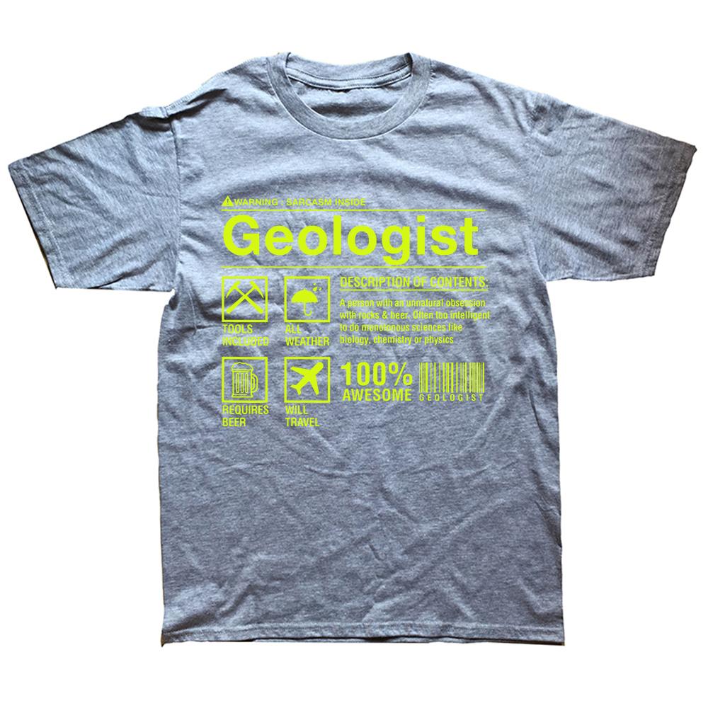 Funny Geologist Composition Geology Student T Shirts Streetwear Short Sleeve Birthday Gifts Summer Style T-shirt Mens Clothing