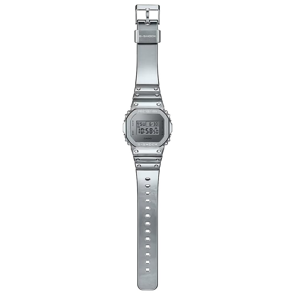 CASIO G-SHOCK GM-5600YM-8A8 Silver Metal Digital Watch, Men's/Women's, 20 ATM Water Resistant