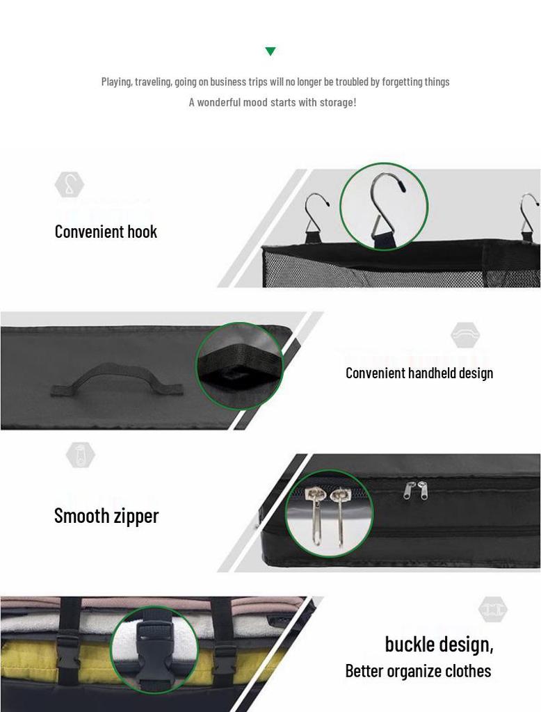 Multifunctional Large-Capacity Foldable Travel Hanging Clothes Organizer