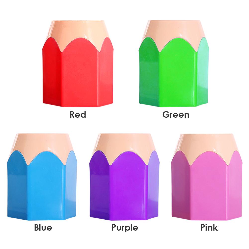 

Creative Pen Vase Pencil Storage Pot Makeup Brush Holder Stationery Desk Decor синий