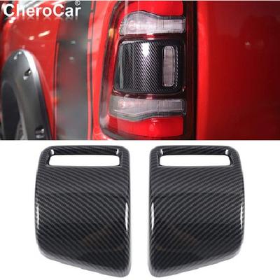 Carbon Fiber Rear Taillight Tail Light Lamp Trim Frame for Dodge Ram 1500 18-21