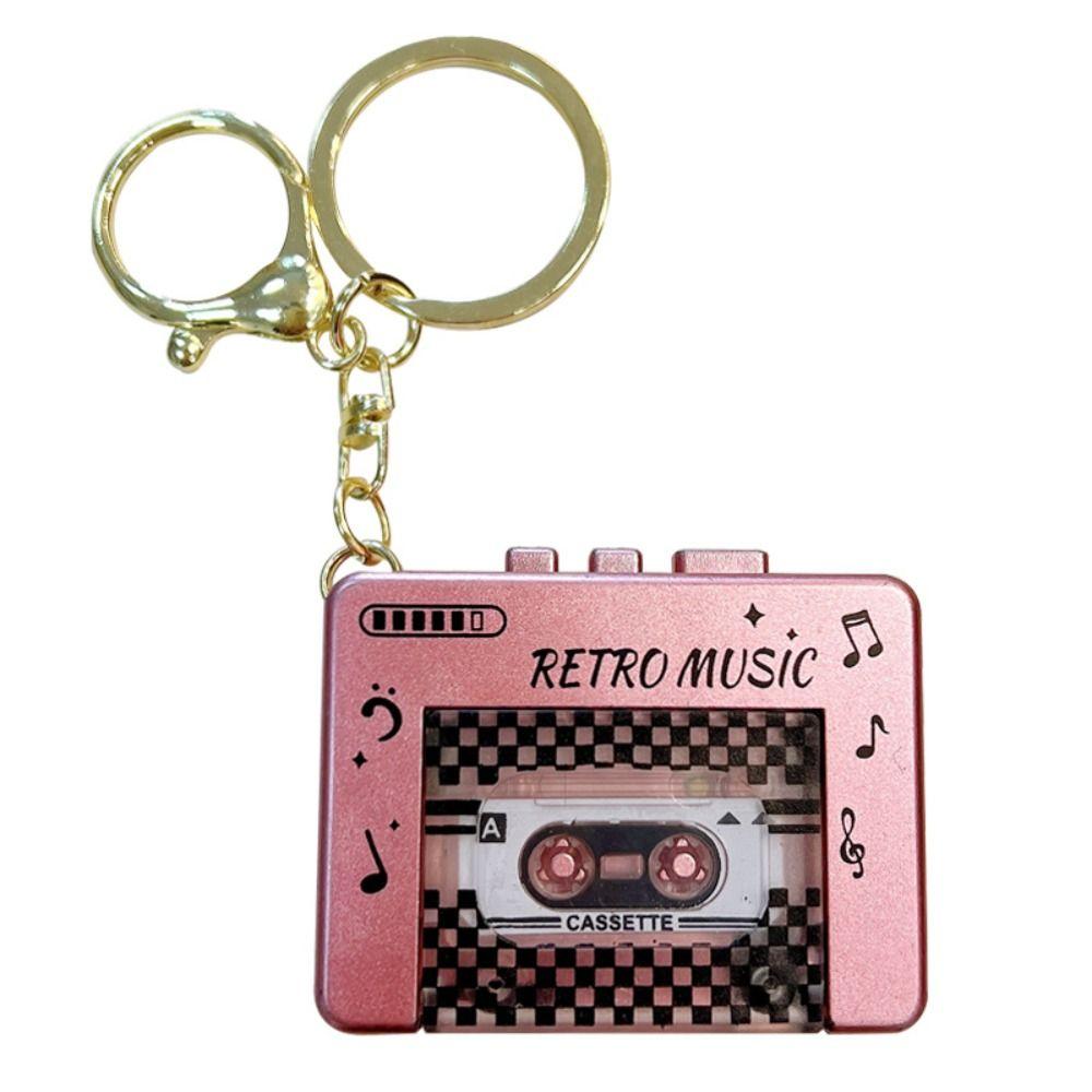 

Recordable Recording Music Box Pendant With music Car Key Rings Couple жовтий