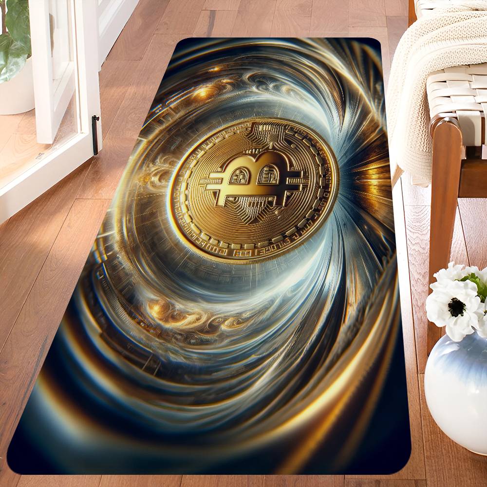 Bitcoin Entrance Door Mat Nordic Style Home Doormat Bathroom-Toilet Mats Bedroom Hotel Decor Mat