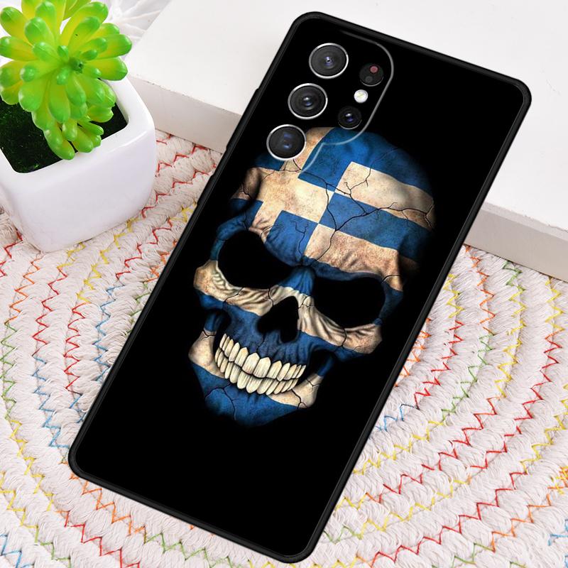 Greek Greece Flag Silicone Phone Case For Samsung Galaxy note 10 pro S26 S25 S24 S23 S22 S21 Plus S25Ultra Capa Cover
