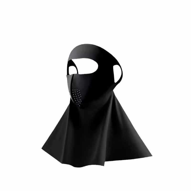Women's Full Face UV Protection Ice Silk Mask for Summer Cycling