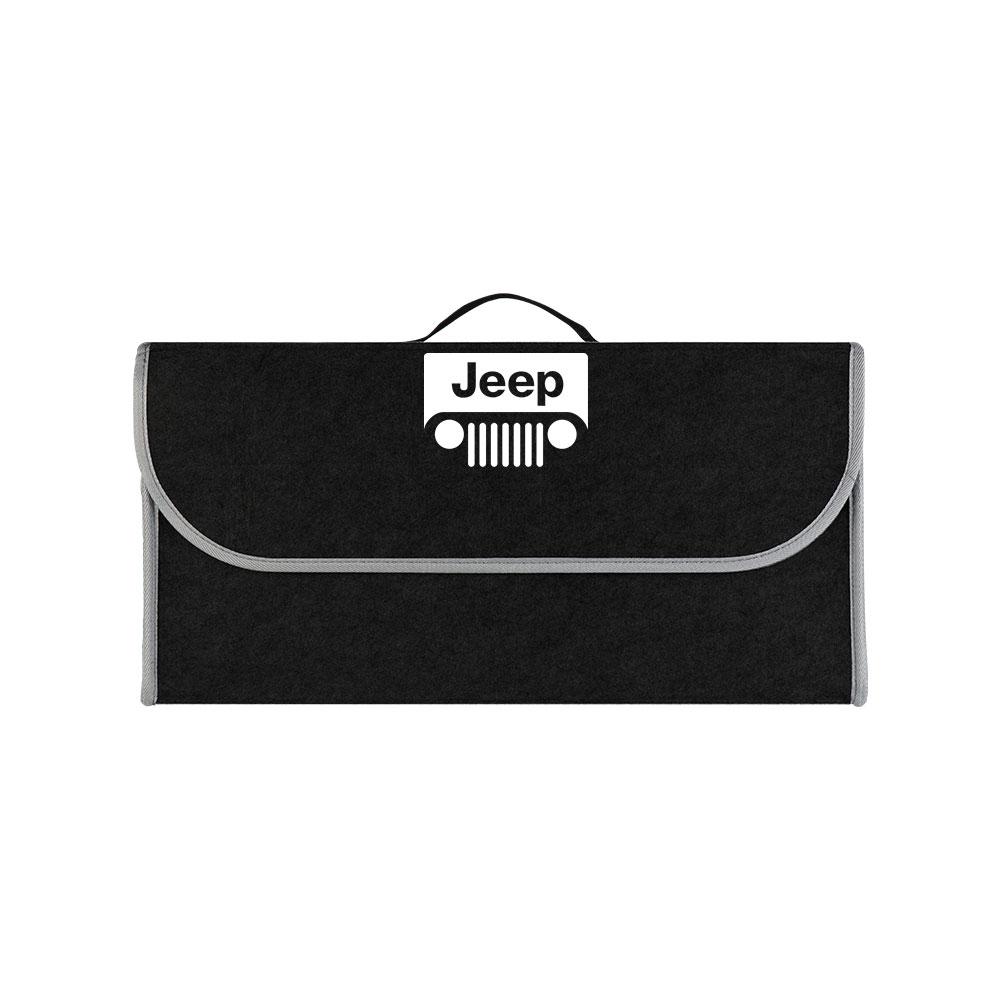 Large Capacity Car Trunk Storage Box Felt Folding Organizer Accessories For Jeep Renegade Compass Grand Cherokee Wk2 Wrangler JK