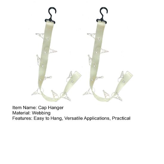 Cap Holder for Cupboard Baseball Cap Hanger with 8 Clips