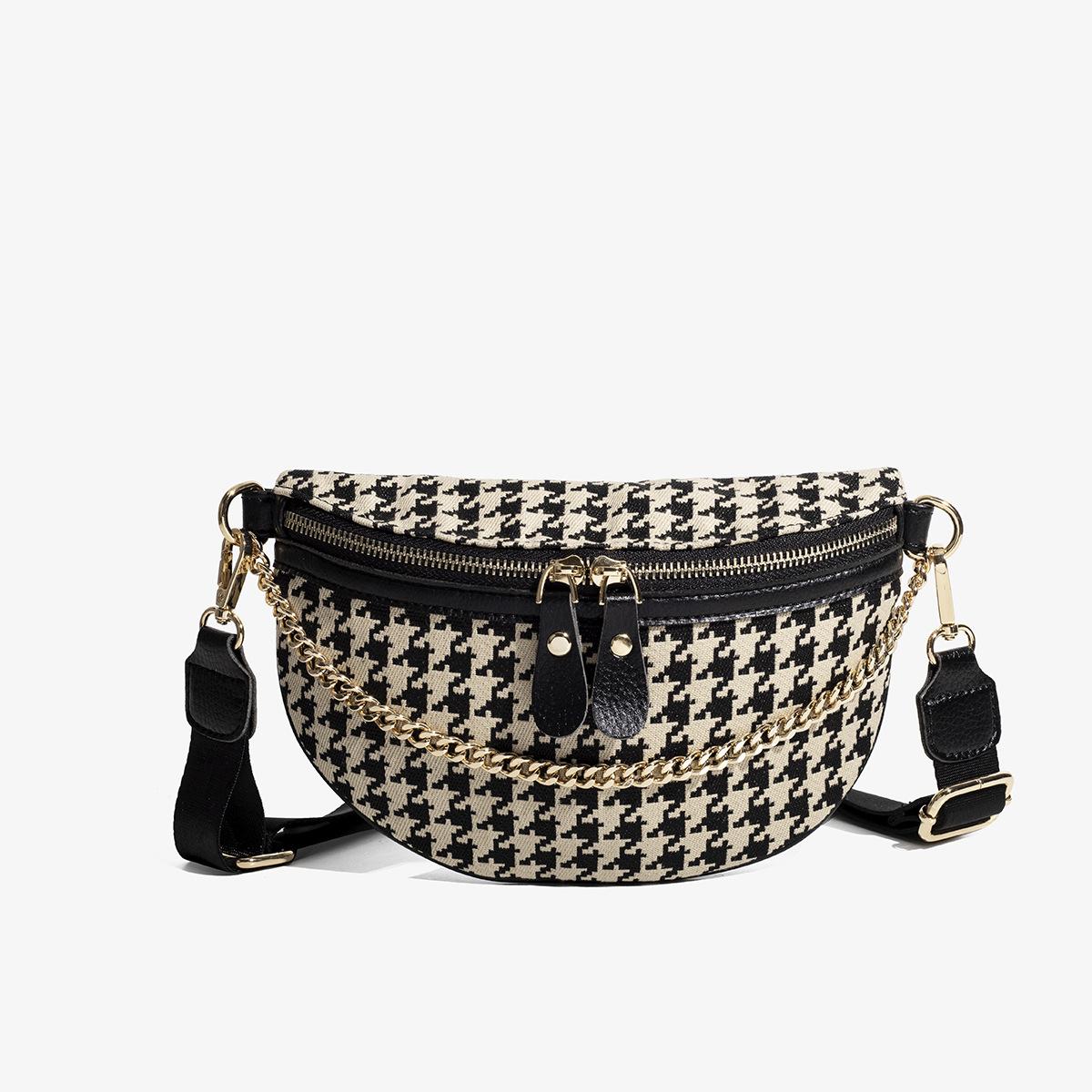 Women s Bag 2024 Summer New Model Ladies Waist Bag Lightweight Crossbody Chest Bag Chain Bag High-end Fashionable Simple Bag
