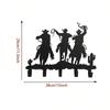 Metal Cowboy Hat Wall Hook Rack Western Decor Bar Hanging Storage Organizer