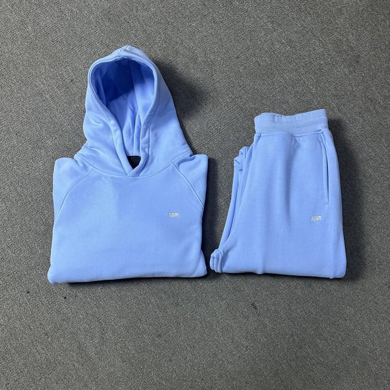 6PM Modny męski zestaw z bluzą z kapturem i spodniami dresowymi w stylu amerykańskiego streetu