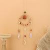 Simple Stylish Indoor Decor: Raw Stone Sun Catcher Wind Chime Pendant T109