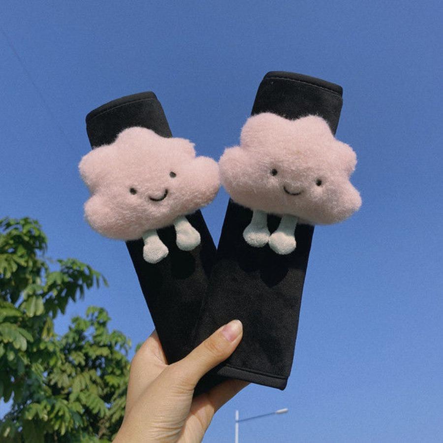 

Автомобильный Стайлинг, чехол для ремня безопасности, плечевой ремень, подушка с мультяшным облаком, автомобильный ремень безопасности, наплечная накладка, протектор, авто поддержка шеи a pair