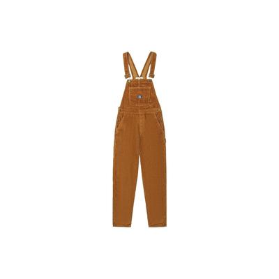 FW22 Solid Color Logo Patch Casual Overalls Women Overalls Brown VN0A5LIJTST1