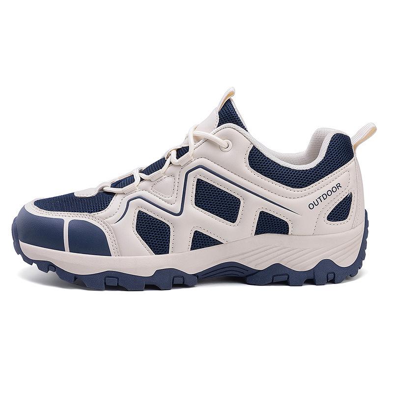 Spring and Autumn Couple Mountaineering Hiking Shoes Non-slip and Wear-resistant Walking Shoes Trendy Fashion Sports Shoes Breathable and Quick-drying