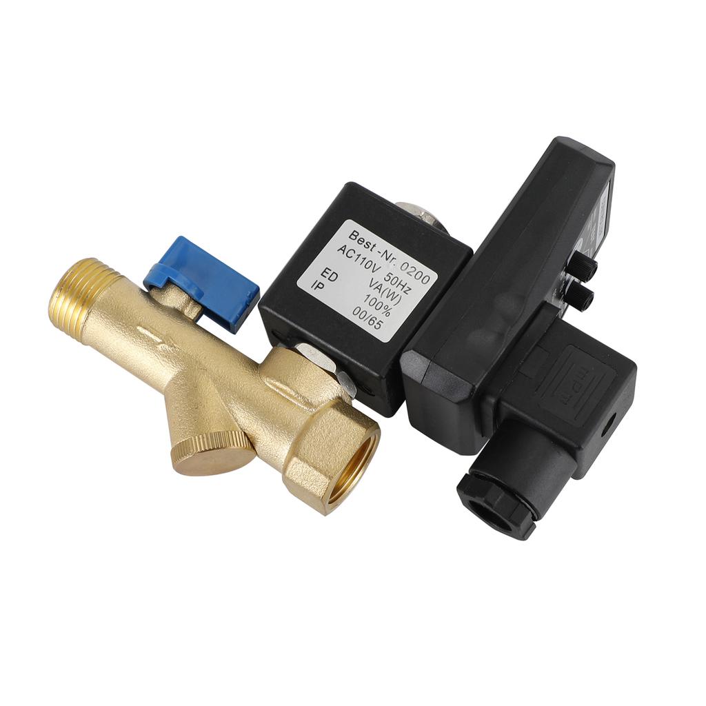 Ac110V 1/2" Multifunction Automatic Electronic Timed Air Compressed Drain Valve