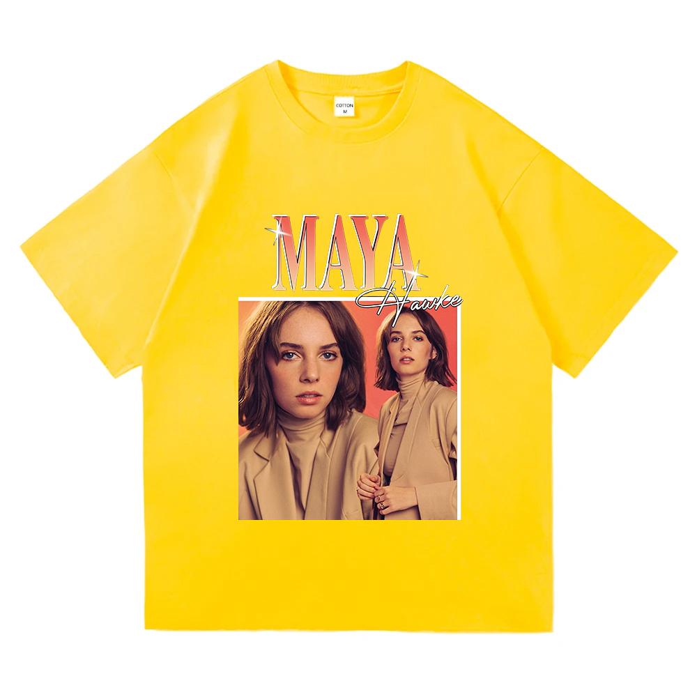 

Maya Hawke MAITREYA CORSO T Shirts Fan Fashion Merch Clothing High Quality Cotton Soft Tee Women Unisex Casual Short Sleeve Top Y2K 4XL