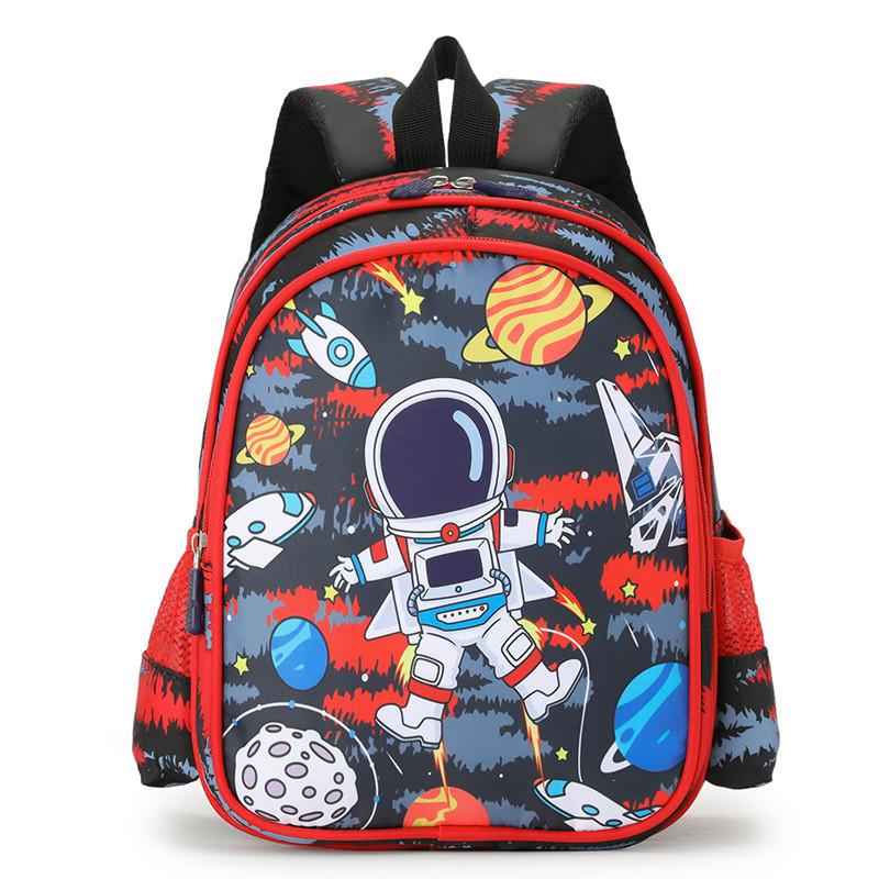Lightweight And Durable Kids Backpack With Cartoon Characters Pink Cat Black Astronaut