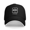 Adult FUNNY PERIODIC TABLE AH THE ELEUnisexT OF SURPRISE Sandwich Hat  Outdoor Baseball Caps Sun Hats Adjustable Fishing Hat