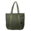 Handwoven Straw Tote Bag Women's Summer Beach Bag with Tassel Detail and Lightweight Design