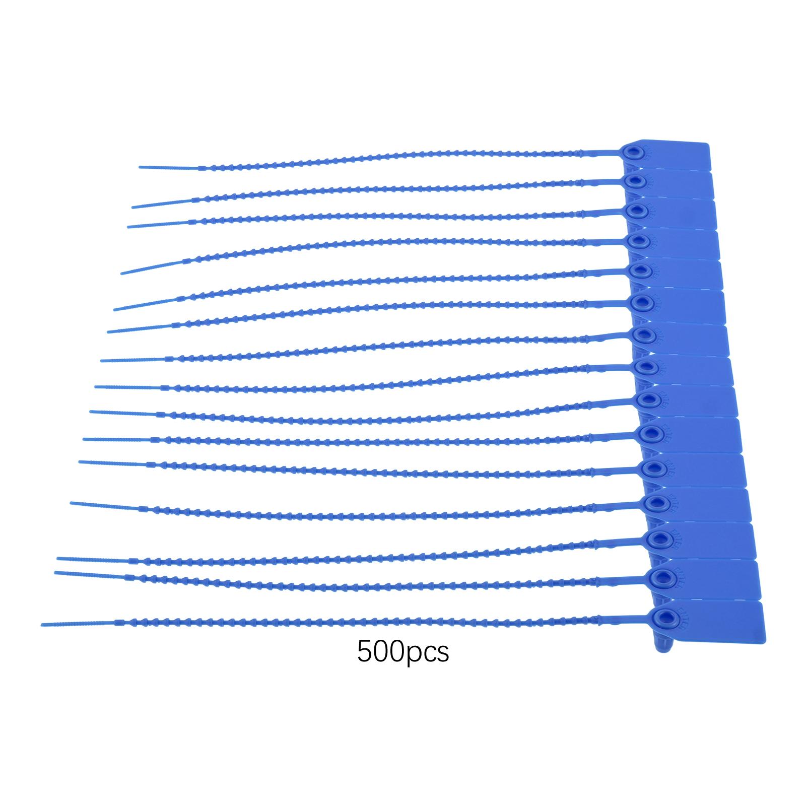 

500Pcs 250mm Plastic Tamper Seals Zip Ties for Fire Extinguishers Blank Security Tags Disposable Self-Locking Signage Blue/green синій
