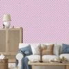 Checkerboard wallpaper powder pink, white and purple 50x1000