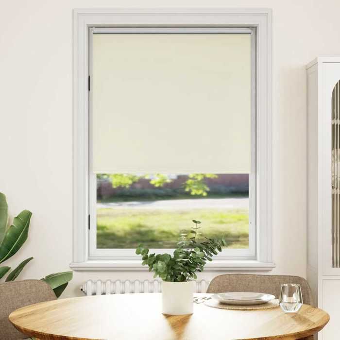 Blackout Roller Blind 80 X 175 Cm Cream 240108
