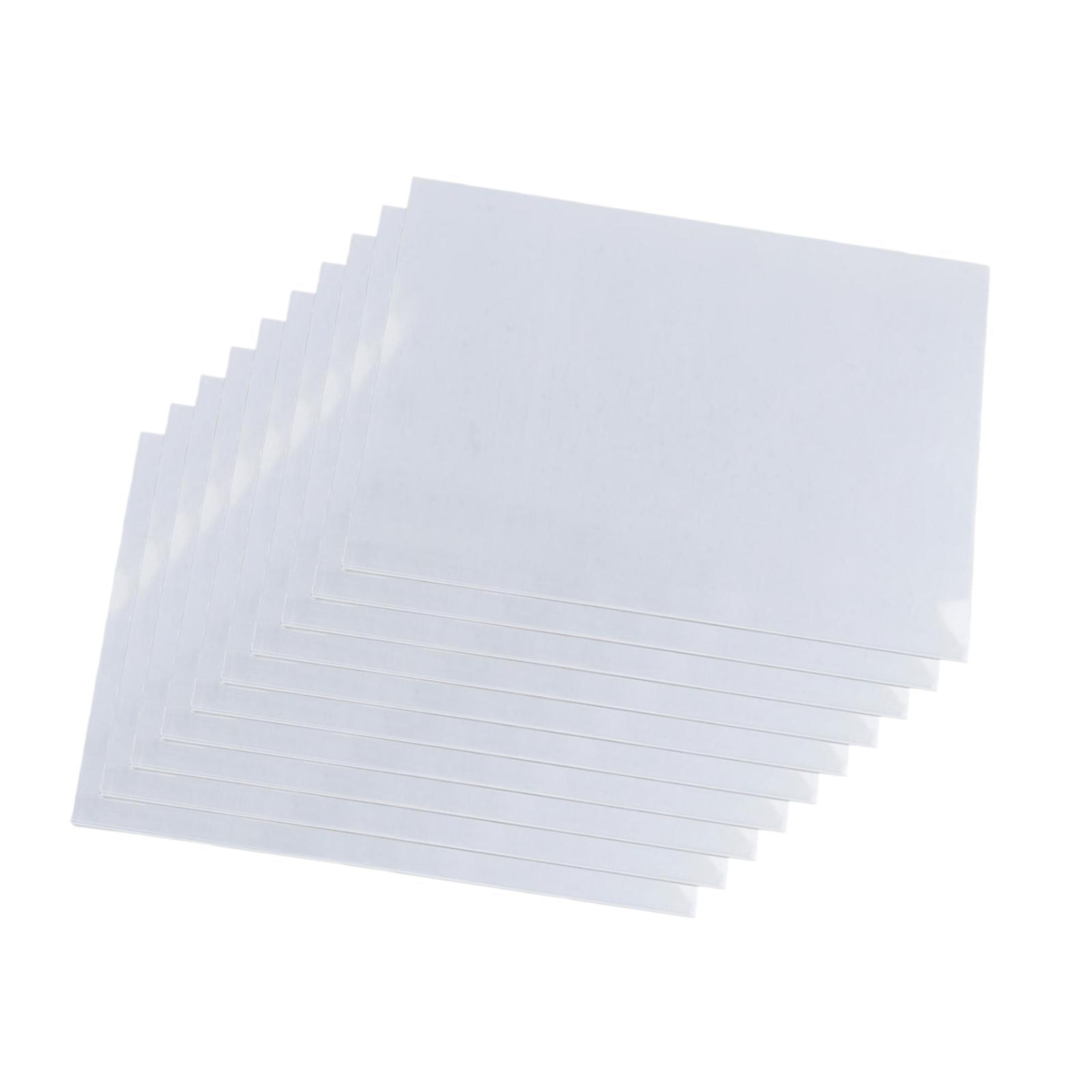 

10 шт. термоусадочных пластиковых листов толщиной 0,3 мм, многоцелевые для подвесок, серег, DIY-аксессуаров, легкие, 5,7x7,8 дюйма прозрачный