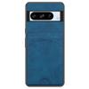 For Google Pixel 9a Case Kickstand Leather Coated TPU Phone Cover with Card Slot