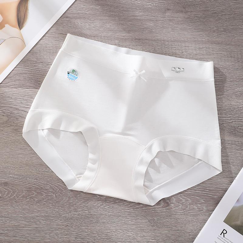 Большой размер Женское Весна и Лето Без Шва 10A Антибактериальные Треугольные Трусы-Слипы с Удлиненной Ластовицей XL