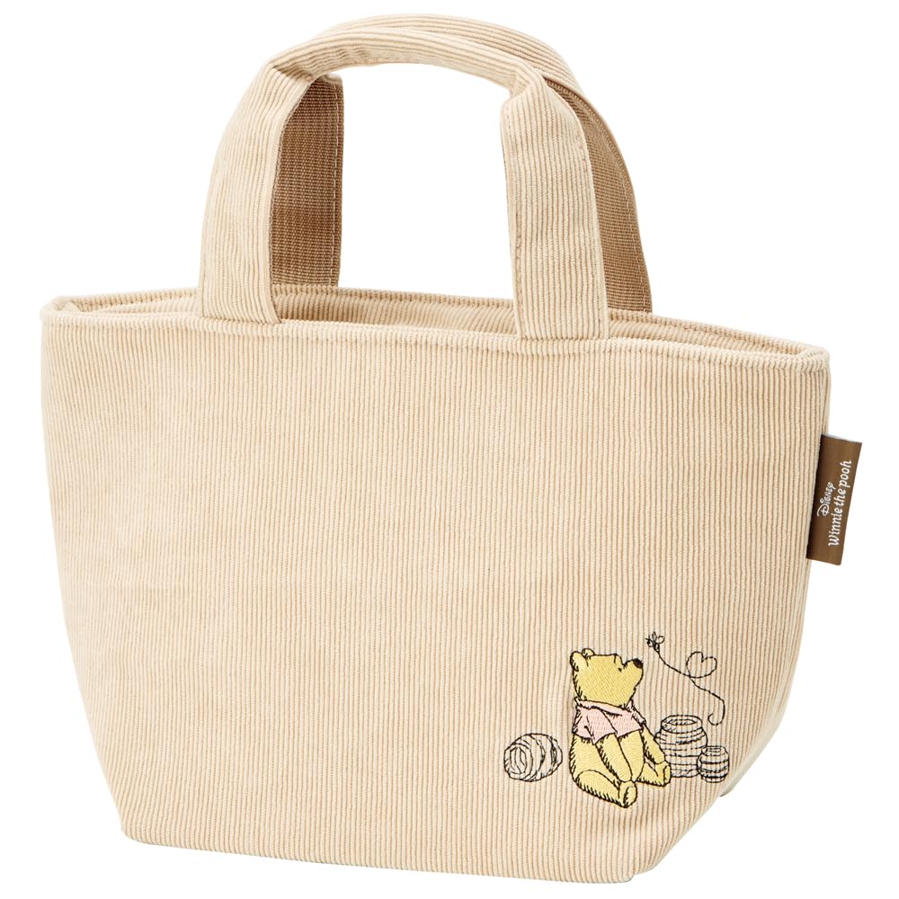 Skater Corduroy Insulated Lunch 30cm x 12cm x 18cm x Disney Winnie the Pooh Bag, (Depth Height), Design, KCOB2-A