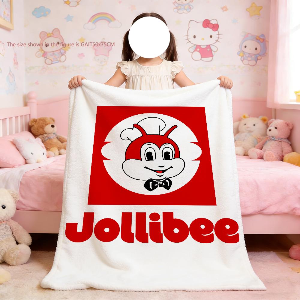 

Jollibee Burger Blanket For Soft Throw Blanket for Picnic Bed Sofa Home Bedroom Cozy Warm Comfortable 75x90cm
