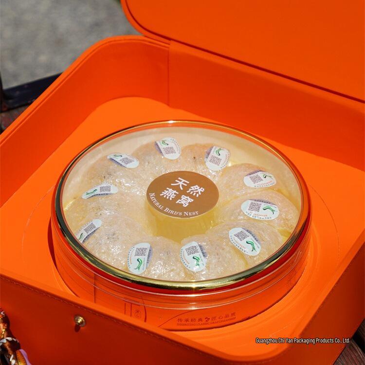 Zi-Handheld Hermes Orange Vogelnesthaut Geschenkverpackung, 50g Fassungsvermögen, Leer.