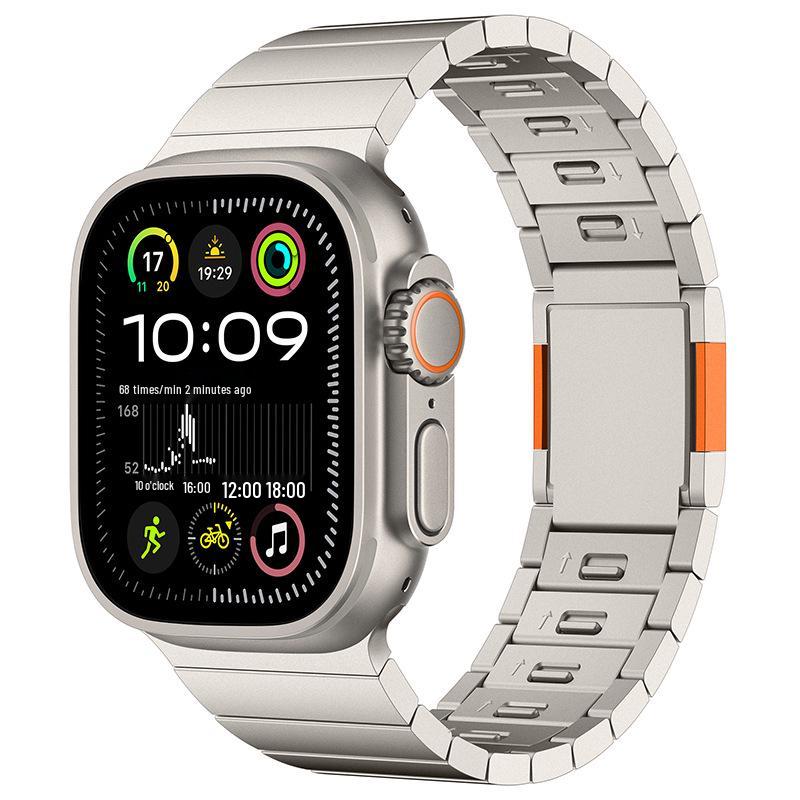 Apple Watch Band Series 11: One-Bead Removable Magnetic Steel Band for Ultra3