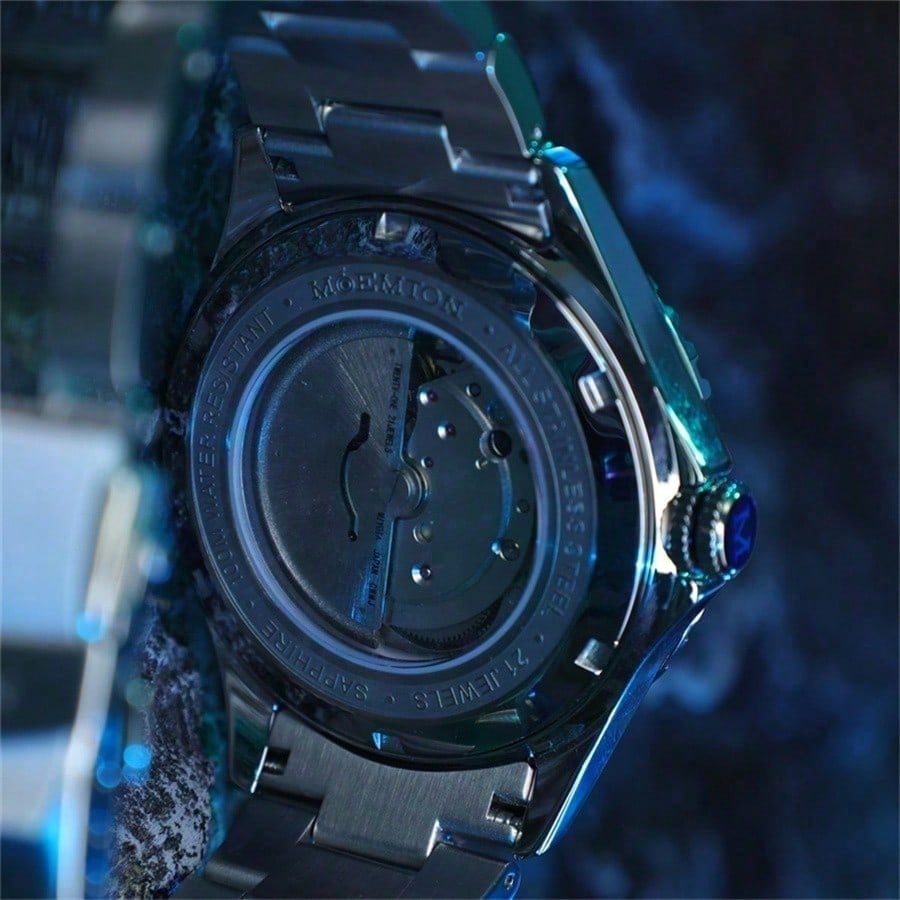 Moemton Men's Automatic Mechanical Watch with Stainless Steel M124.BSSA01