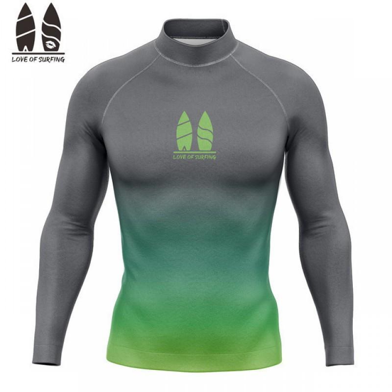 T-shirt Surfing Suit UPF50 Sunscreen Beach Swimsuit Diving Jellyfish Long Sleeve Split Top