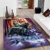 Wolf Pattern Carpet Door Mat Bath  Printed  Living Room Bedroom Large  Kids Play Upholstered Kitchen