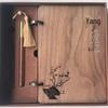 Chinese Style Gift Set: A5 Notebook, Bamboo Insulated Cup, USB Flash Drive, Engraved Gift Box
