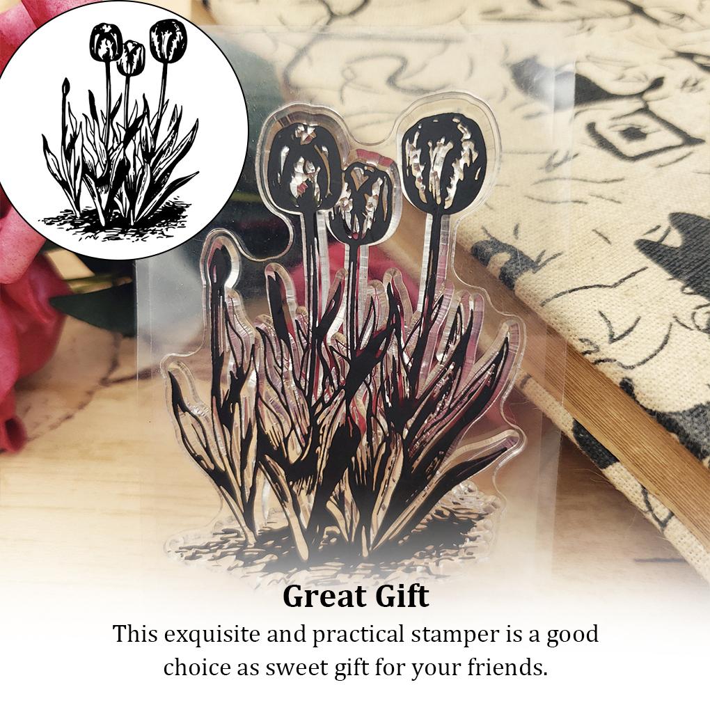 Stamps Kit Clear Card Making Sunflower Stamping Seal Exquisite Silicone Stamp Recording Workmanship Transparent Stampers