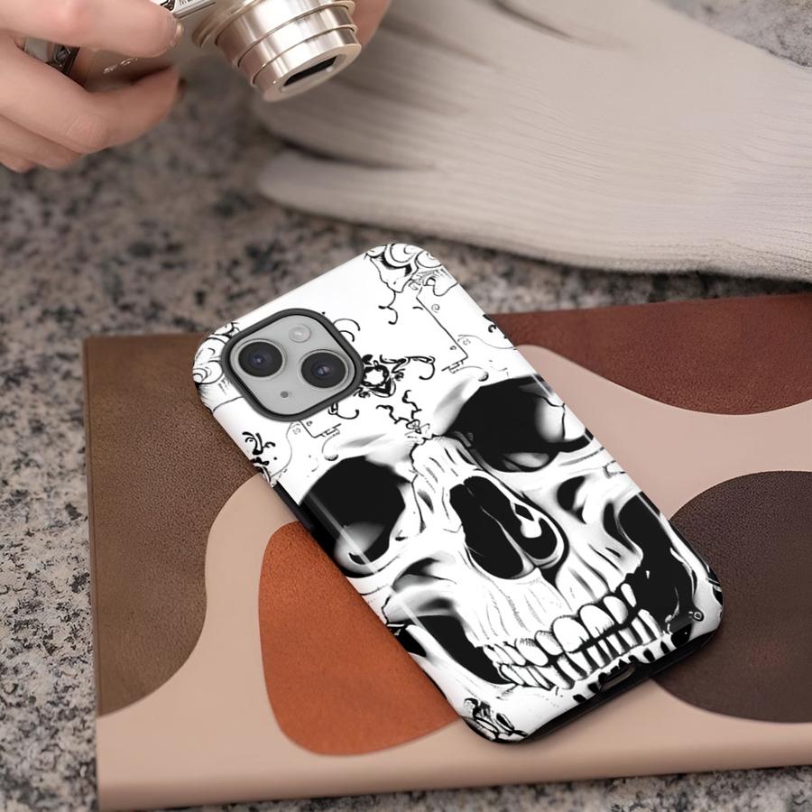 Skull Cool Fashion Soft Cover Capa Phone Case for Apple iPhone 17 Air 11 16 16e 12 14 Plus 15 Pro Max XS XR 13