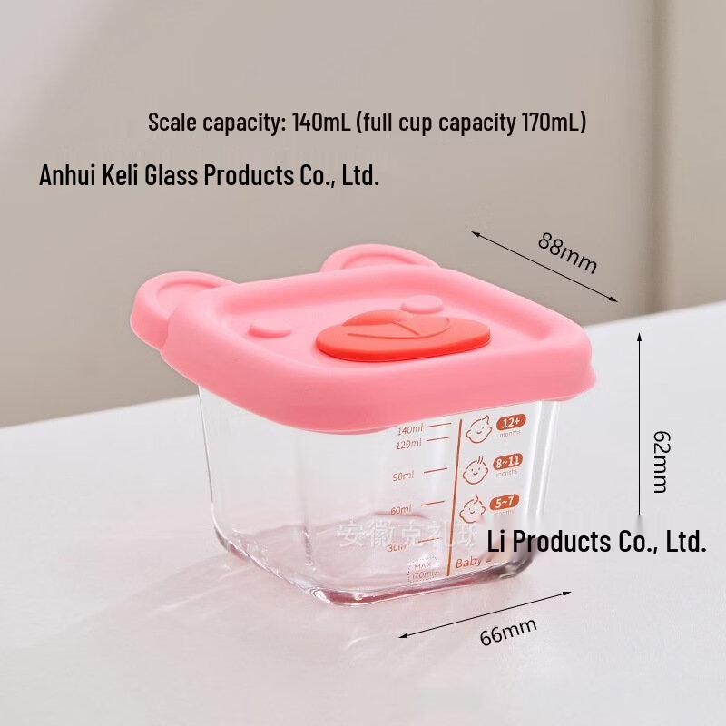 Abay Glass Baby Food Bowl Set