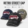 Retro Orlando Baseball Cap Washed Cotton Dad Hat With Frayed Brim Streetwear Hip Hop Snapback Hats Casquette Homme Unisex