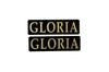 EE-712-3 GLORIA Black Gold Acrylic 2 Layer Sticker Nissan Gloria 330 440 Wagon Van