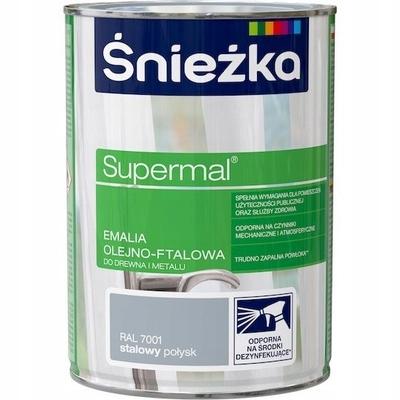 Śnieżka Supermal Smalto Oleo-Ftalico Legno Metallo Acciaio Lucido 0,8L