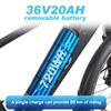 Elektrokolo TTGO M300 27,5" Pneumatiky 250W Motor 36V20Ah Baterie 25km/h Maximální Rychlost 100km Maximální Dojezd Senzor Točivého Momentu Shimano 7 Rychlostí