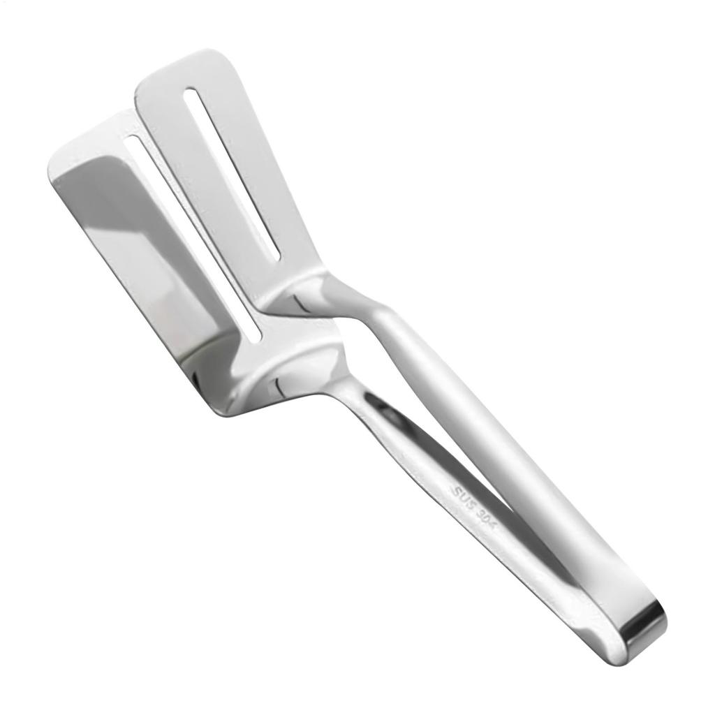Stainless Steel Steak Clamps Kitchen Barbecue Food Flipping Spatula Tongs Clip Burgers BBQ Pizza Pies Fish Kitchen Bread Tongs