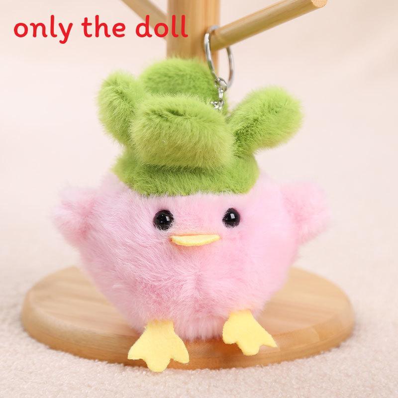 Bird Garlic Plush Doll Keychain With Sound Design For Gift And Personal Use