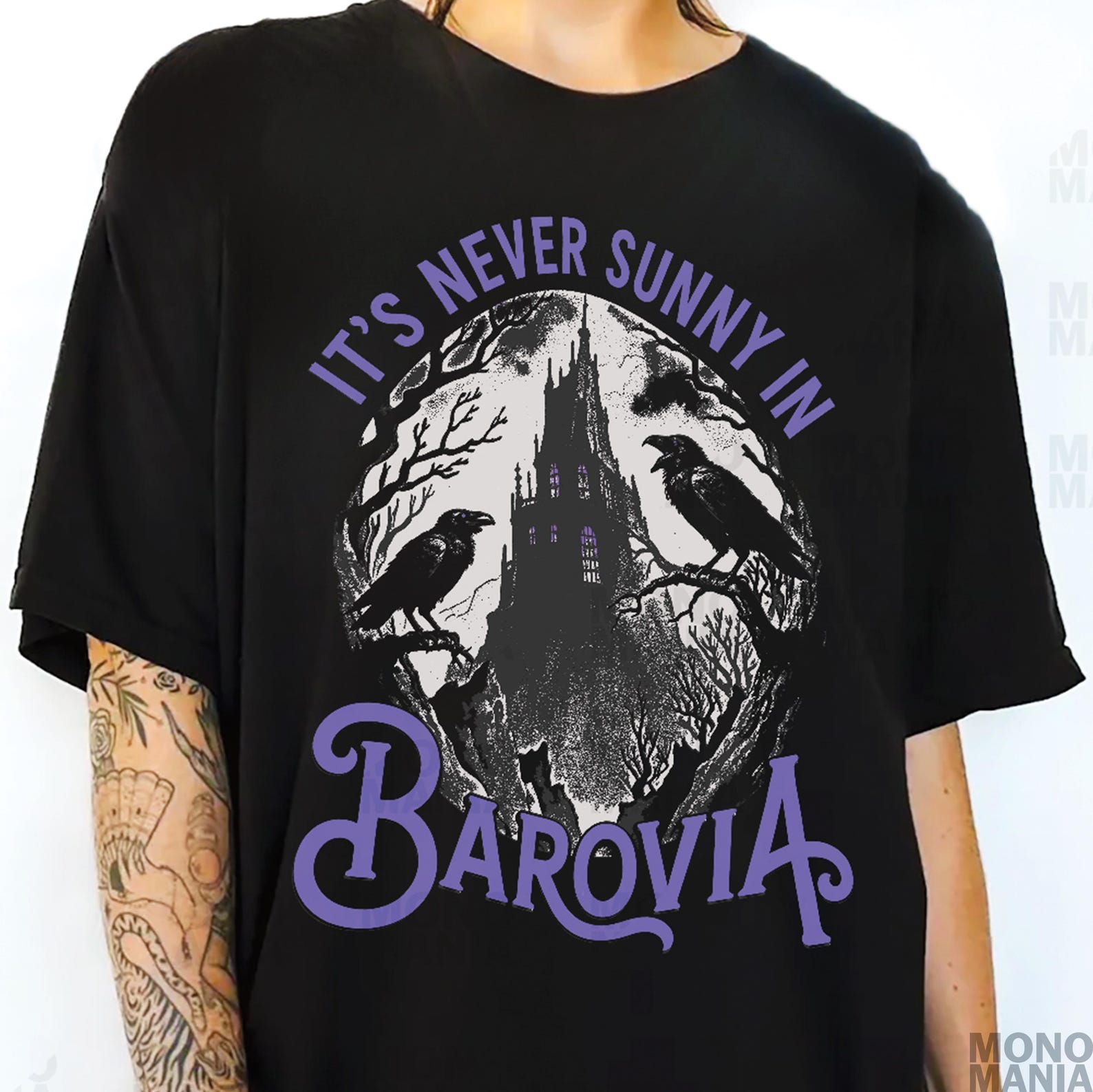 Dungeons & Dragons Shirt, Its Never Sunny In Barovia Unisex T-Shirt , DnD Lovers Gift, Curse Of Strahd Ravenloft Shirt, D and D Game Shirt M