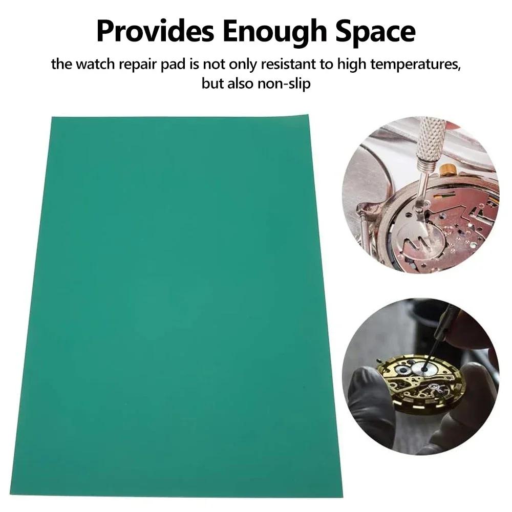 Wysokiej Jakości Mata do Pracy dla Zegarmistrza do Naprawy Zegarków do Lutowania Elektroniki Spawania Naprawy Zegarków Antystatyczna Antypoślizgowa Podkładka Robocza