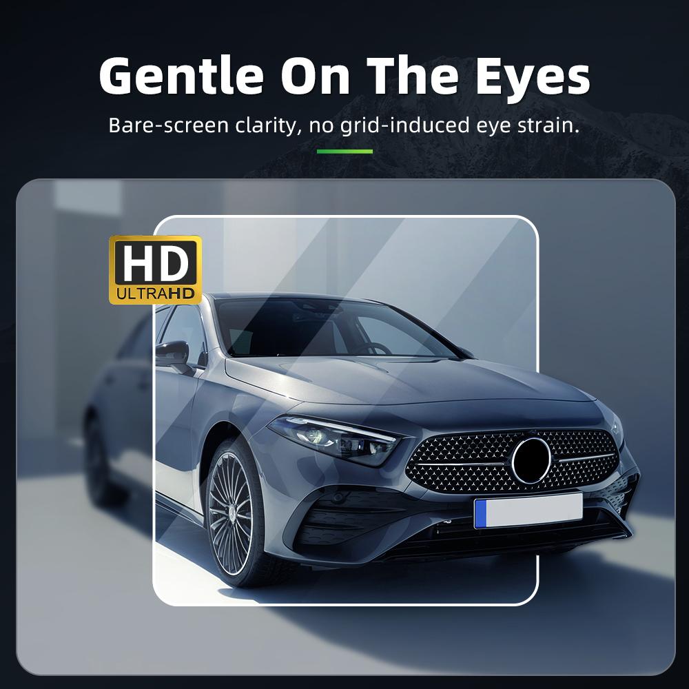 2 In 1 Tempered Glass Film Protector For Mercedes-Benz A-Class W177 Car Center Console GPS Navigation Screen Protective Display